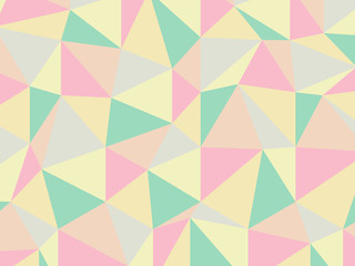 ポリゴン　パステルカラー