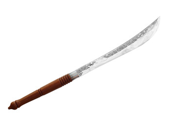 ancient sword isolated on white background