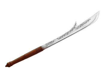 ancient sword isolated on white background