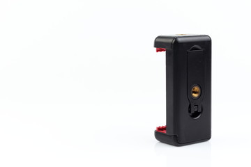 Obraz premium Universal Smartphone Clamp. Cell phone holders. Mobile phone Clamp. isolated on white background.