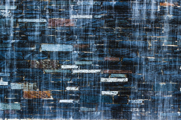 beautifull background  - waterfall in font of stonewall