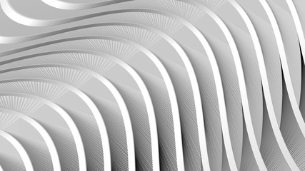 Abstract gray background with flowing wavy
