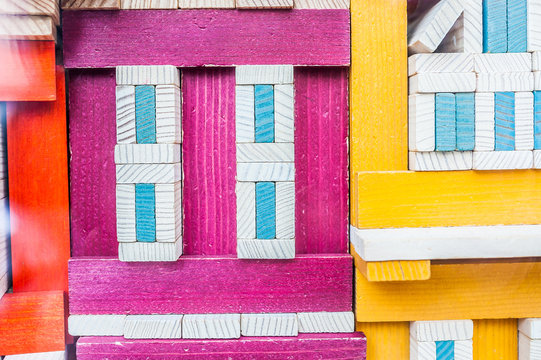 Jeu en bois pour faire des constructions
