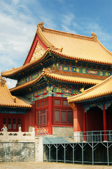 Fototapeta premium Detail of architecture ,of the forbidden city in Beijing,China