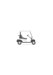 Golf cart. flat style. isolated on white background