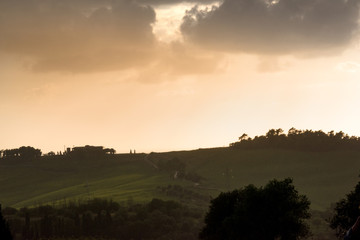 Sonnenuntergang in der Toscana