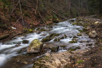 Naklejka na ściany i meble Olczyski stream in Tatra mountains, Malopolskie, Poland