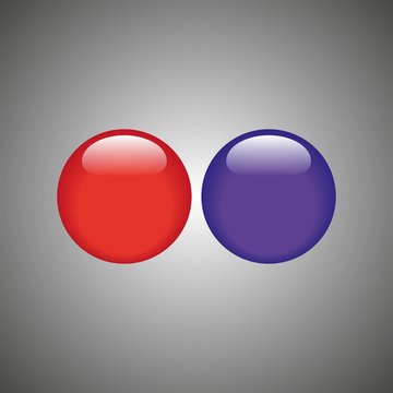 Red And Purple Button