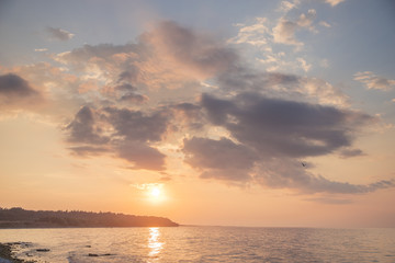 Obraz premium sunset over the sea