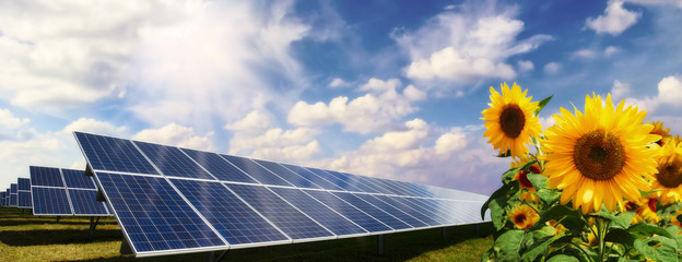 Stromerzeugung durch Sonnenenergie