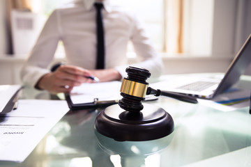 Close-up Of A Mallet With Sounding Block