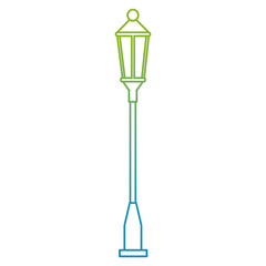 park streetlamp isolated icon