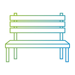 park wooden chair icon