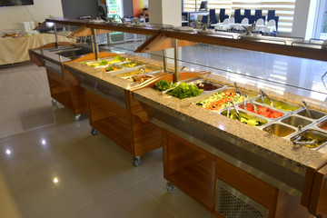 Smorgasbord in restaurant