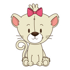 cute and adorable kitty female character