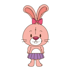 cute and adorable rabbit female character