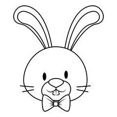 cute and adorable rabbit character