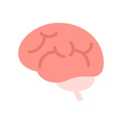 brain, medical and hospital related flat design icon set