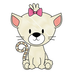 cute and adorable kitty female character