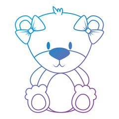 cute and adorable bear teddy female character