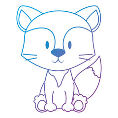cute and adorable fox character
