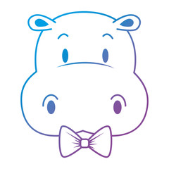 Fototapeta premium cute and adorable hippo character