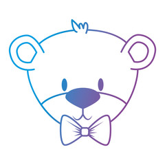 cute and adorable bear teddy character