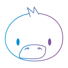 cute and adorable duck character