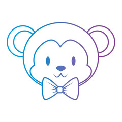 cute and adorable monkey character