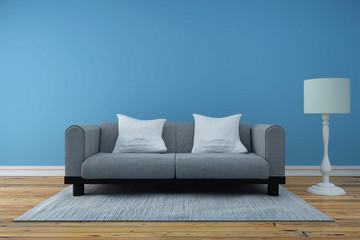 Empty room interior 3d rendering