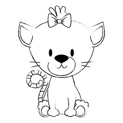 cute and adorable kitty female character