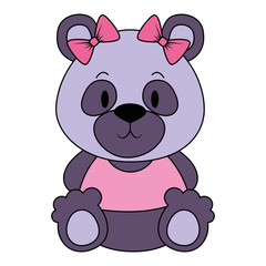 cute and adorable bear teddy female character