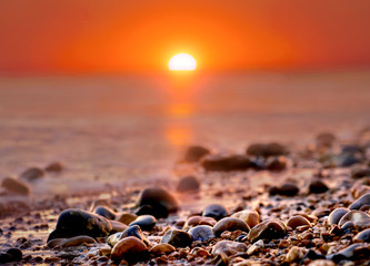 Obraz premium Beach Isolations at Sunset