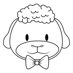 cute and adorable sheep character
