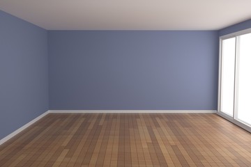 Empty room interior 3d rendering