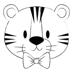 cute and adorable tiger character