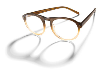 Brown Glasses wiht Shadow