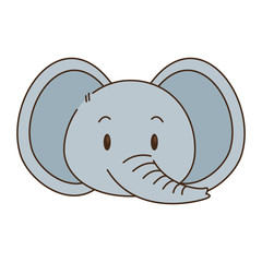 cute and adorable elephant character