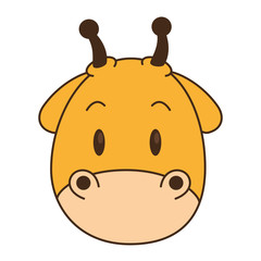 cute and adorable giraffe character