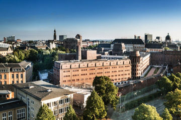 Fototapeta na wymiar Street view of Downtown Hamburg, germany, Europe