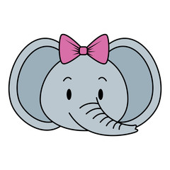 cute and adorable elephant character