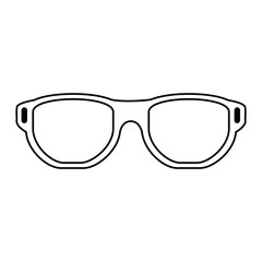 eye glasses isolated icon