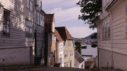 Gamle Bergen, historisches Stadtviertel Sandviken, Norwegen