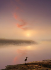Obraz na płótnie Canvas River Sunrise
