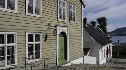 Gamle Bergen - historischer Stadtteil Sandviken, Norwegen