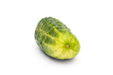 Cucumber on white background.