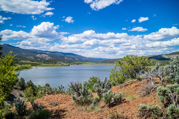 A beautiful lake park in Cortez, Colorado