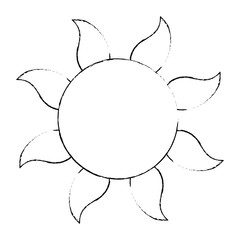 summer sun isolated icon