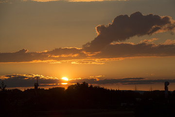 Naklejka premium Sonnenuntergang