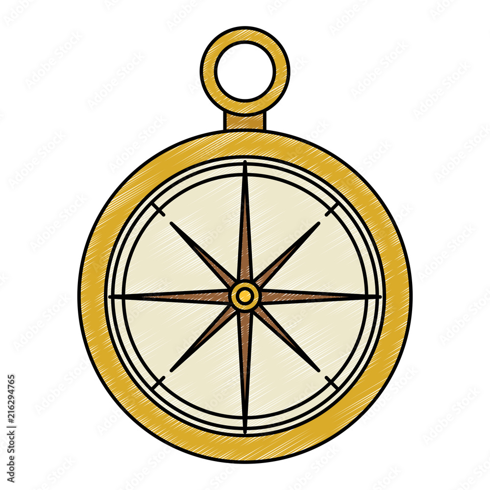 Canvas Prints compass guide isolated icon vector illustration design